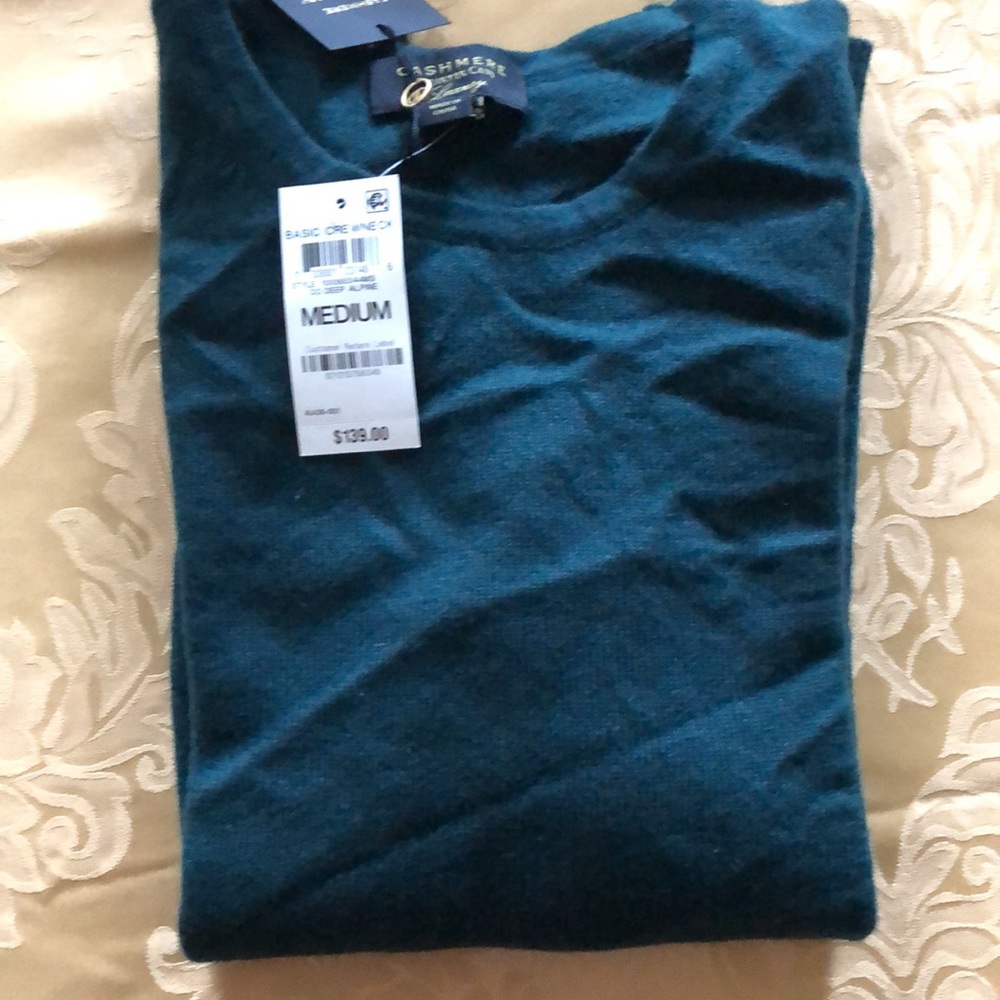 100% cashmere sweater deep alpine